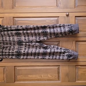 LuLaRoe brown/black LG Jax joggers with pockets